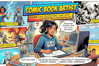 draw comic book page manga comic illustration comic book cover nsfw comic artist