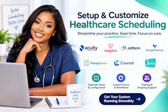 setup acuity scheduling, vagaro jotform simplepractice therapynotes counsol jane