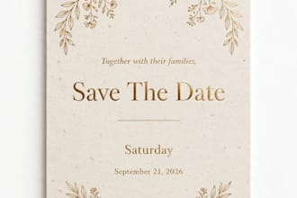 design luxury wedding invitation