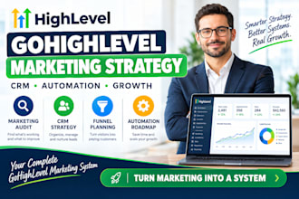 provide gohighlevel fractional cmo marketing strategy and automation ghl expert