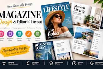 magazine design, magazine layout, magazine cover, editorial design, digital art