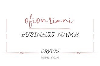 design a business card and logo