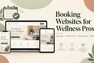 build squarespace website with acuity booking for wellness, massage therapists