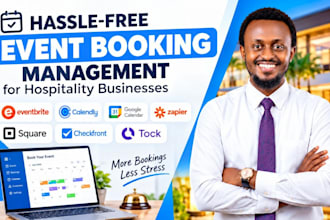 setup event booking management for hospitality businesses