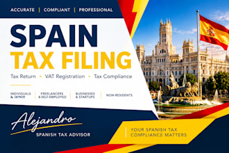 do spanish tax filing, spain tax return tax compliance or vat registration