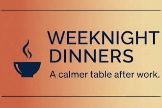 plan weeknight family dinners you can actually cook