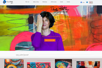 design wix art gallery website artist portfolio website fine art website