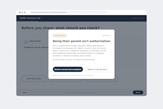 design a scenario based elearning module with built in assessments