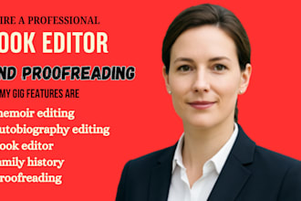 edit your family history, legacy book, life story, or autobiography