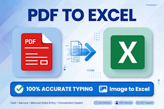 ido pdf to excel, image to excel typing accurately