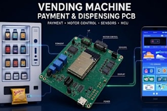 design vending machine payment and dispensing controller pcb