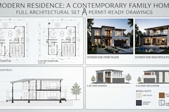 design permit drawings, architectural floor plans, house plans and blueprints