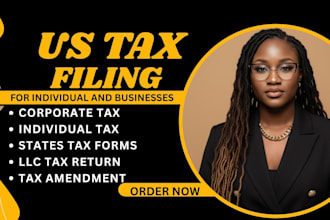 prepare and file US business taxes 1040 1120 1120s 1065 5472