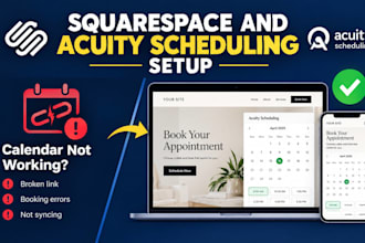 integrate acuity scheduling squarespace booking calendar payment setup