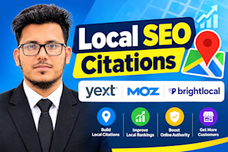 local SEO citations for google maps ranking with yext, moz, brightlocal