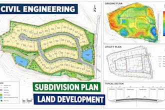 certified engineer grading real estate master land development plan subdivision