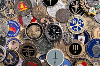 design custom 3d challenge coins, medals, badges and bas relief