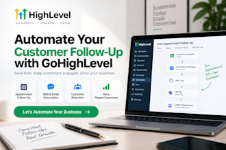 setup gohighlevel post appointment customer follow up ghl automation workflow