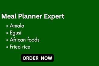 do meal planner for african dishes