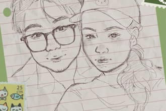 draw a stylized portrait of you