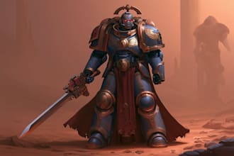 design a warhammer 40k character art