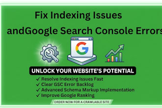 fix google search console errors and website indexing issues