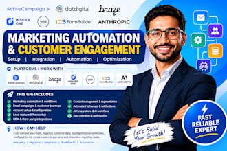 setup activecampaign dotdigital braze insider one marketing automation