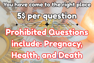 answering any question using my tarot expertise