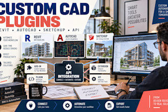 develop custom revit addin autocad plugin sketchup extension and API integration