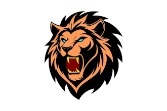 design a premium lion mascot logo for esports, sports, and business