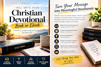 write your christian devotional book or ebook