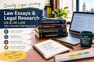 do urgent law,essay, legal research, case law analysis, US and UK legal writing