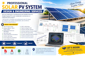 design solar pv system and bess system completely