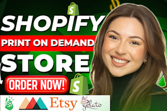do print on demand store,shopify pod store, printify, printful, etsy pod store
