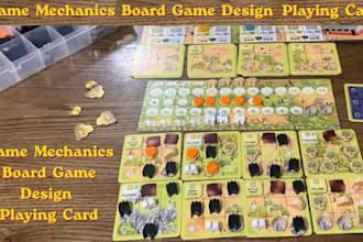 develop card game mechanics board game design playing card trading card card box