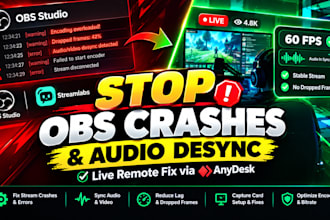 fix your obs audio desync stream crashes and lag drops