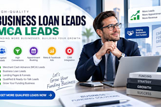 generate business loan leads mca leads business funding meta ads sales funnel