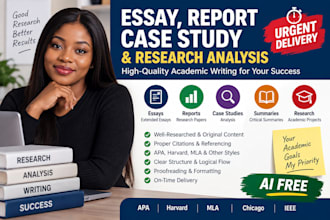 write your extended essay, report, assignment and case study analysis in 24hours