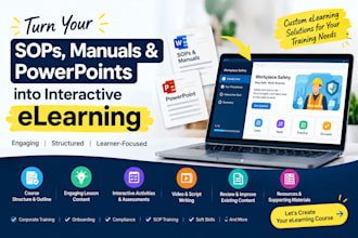 turn your sops, manuals and powerpoints into interactive elearning