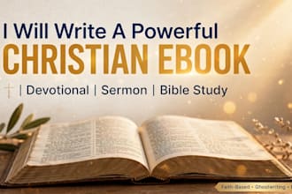 writing powerful christian ebook devotional sermon bible study