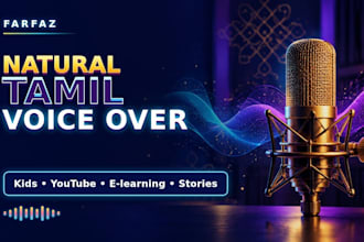 record a clear natural tamil voice over