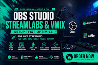 setup obs studio obs overlay scene streamlabs for live streaming fix obs vmix