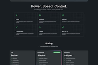 develop a react typescript website or web app