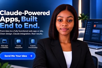 develop a claude integrated web app or site