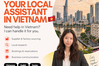 be your virtual assistant in vietnam for local support