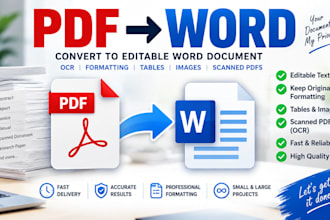 convert PDF to editable word with professional formatting