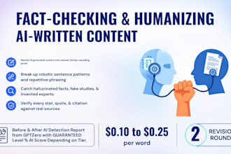 fact check and humanize your ai generated content