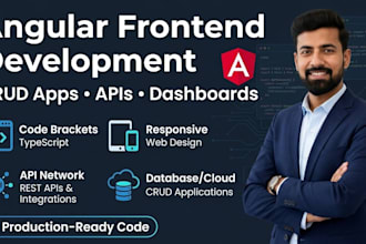 build responsive angular frontends and crud interfaces with API integration