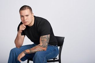 be your professional male model for product photography