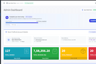 develop a custom pos billing and inventory management system